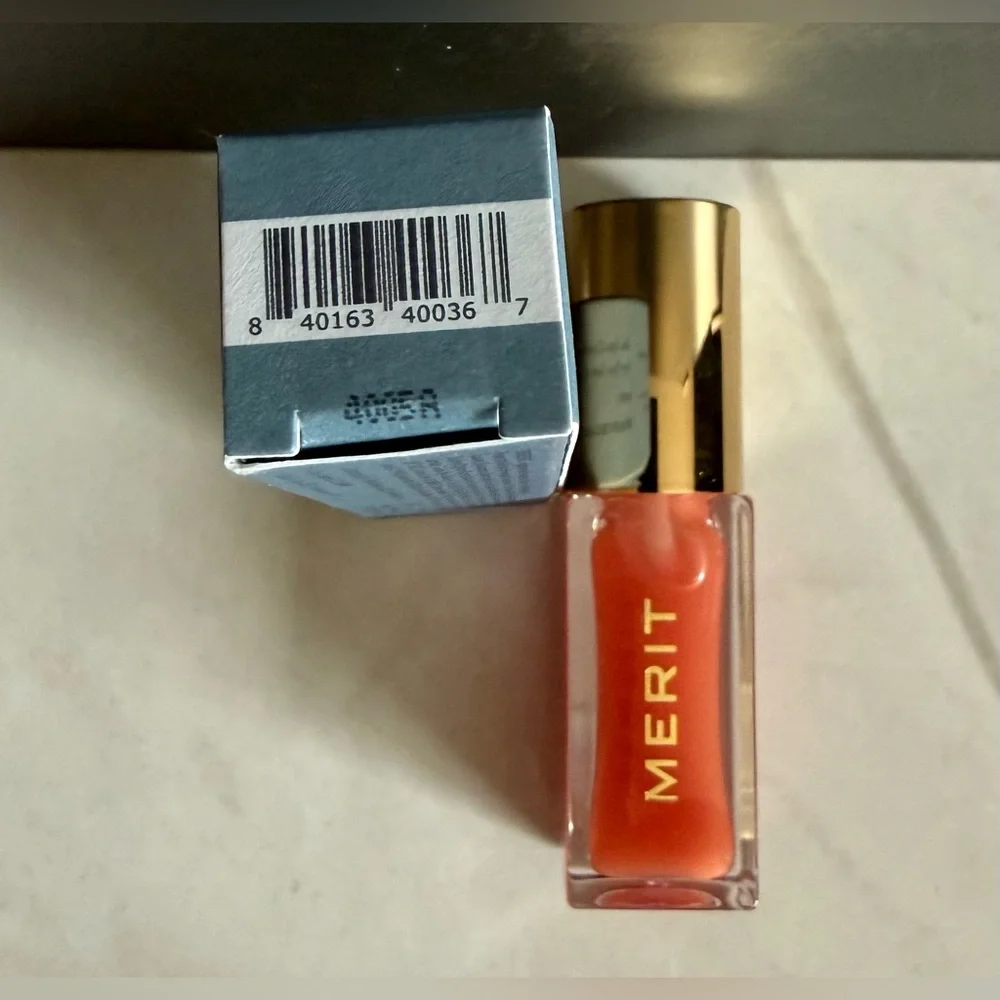 MERIT-Shade Slick Hydrating Tinted Lip Oil-Jete’ New